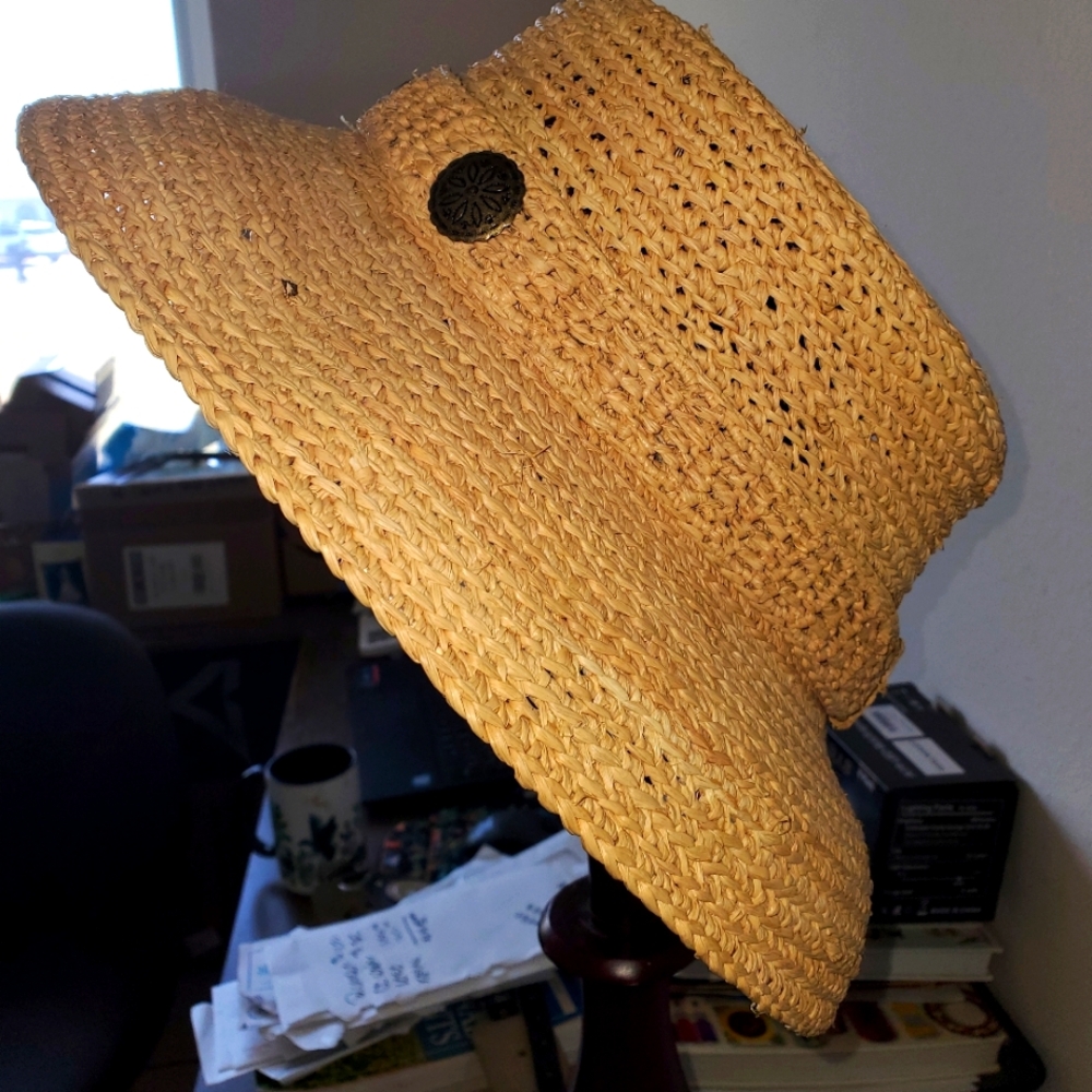 SCALA Stylish Tan Woven Hat